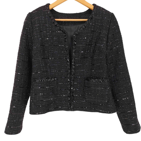 マダムジョコンダ MADAM JOCONDE ツイード ノーカラー ジャケット レディース JPN:40