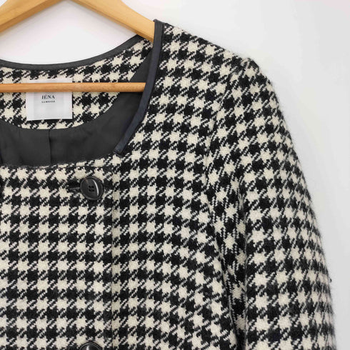イエナラブークル IENA LA BOUCLE Dogtooth Uネックコート レディース