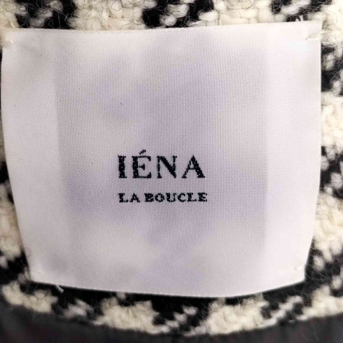 イエナラブークル IENA LA BOUCLE Dogtooth Uネックコート レディース