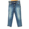DEEP BLUE ストレッチデニムアンクル丈テーパードパンツ レディース JPN:M