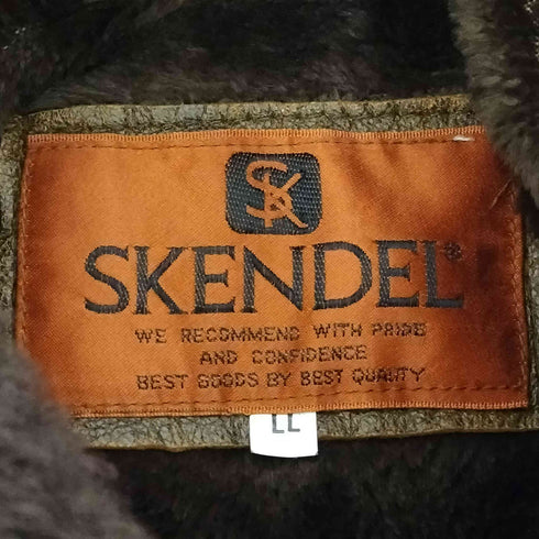 SKENDEL ライナー付き バックペイント G-1 レザージャケット メンズ LL