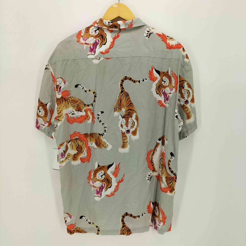 チコズデザイン CHICOS DESIGN タイガープリント オープンカラー アロハ シャツ ボックスシルエット メンズ import:M