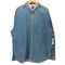 トミージーンズ tommy jeans 90s ロゴ刺繍 ボタンダウン 長袖 デニムシャツ メンズ import:XL