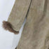 real fur 裏地リアルファー スウェード コート レディース