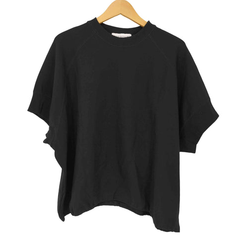 quaranciel 26SS 洗濯機可能 ライト ポンチ ハーフスリーブ ドロスト ルーズ TEE レディース FREE
