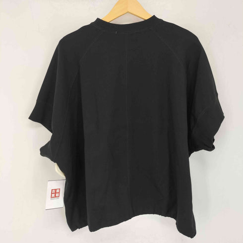 quaranciel 26SS 洗濯機可能 ライト ポンチ ハーフスリーブ ドロスト ルーズ TEE レディース FREE