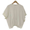 quaranciel 26SS 洗濯機可能 ライト ポンチ ハーフスリーブ ドロスト ルーズ TEE レディース FREE