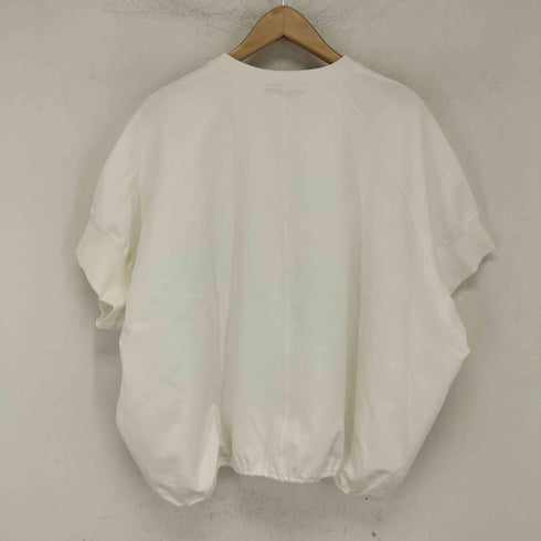 quaranciel 26SS 洗濯機可能 ライト ポンチ ハーフスリーブ ドロスト ルーズ TEE レディース FREE