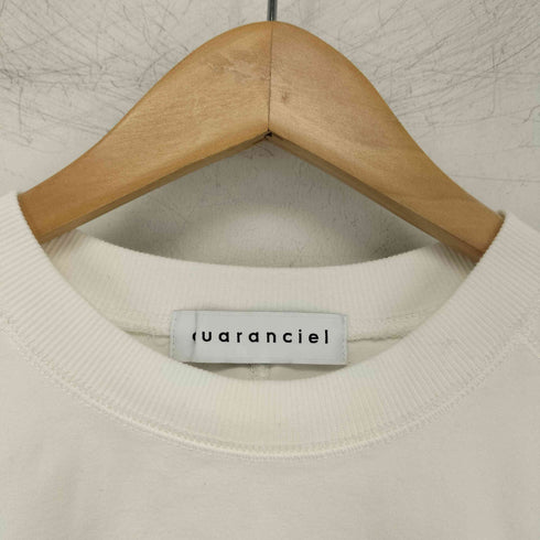 quaranciel 26SS 洗濯機可能 ライト ポンチ ハーフスリーブ ドロスト ルーズ TEE レディース FREE
