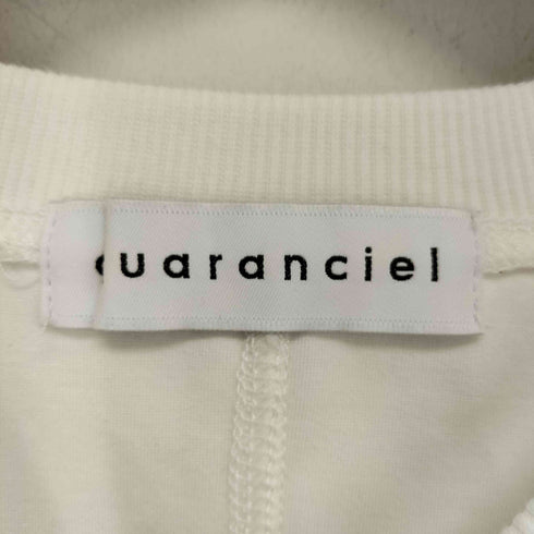 quaranciel 26SS 洗濯機可能 ライト ポンチ ハーフスリーブ ドロスト ルーズ TEE レディース FREE