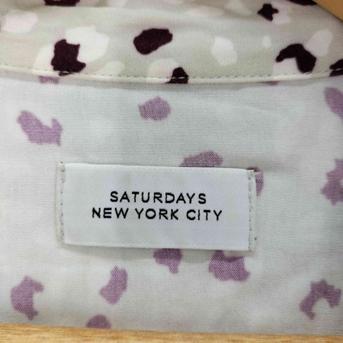 サタデーズニューヨークシティ Saturdays NYC Canty Leopard SS Shirt レオパード オープンカラー 半袖シャツ メンズ JPN:S