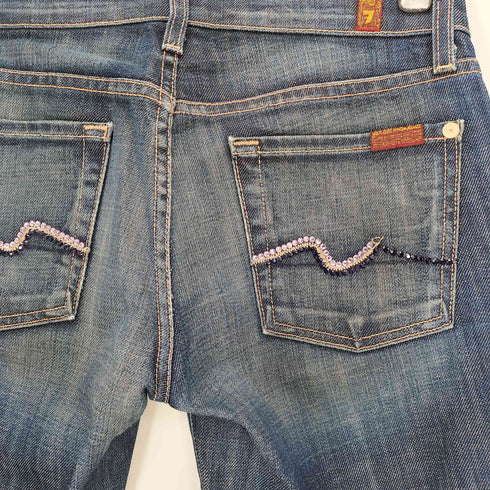 7 FOR ALL MANKIND BOOTCUT ラインストーン ブーツカット デニム Y2K レディース 25inch