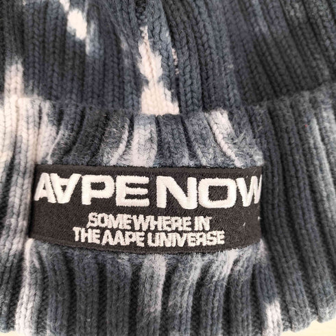 エーエイプバイアベイシングエイプ AAPE BY A BATHING APE AAPENOW beanie ロゴビーニー メンズ