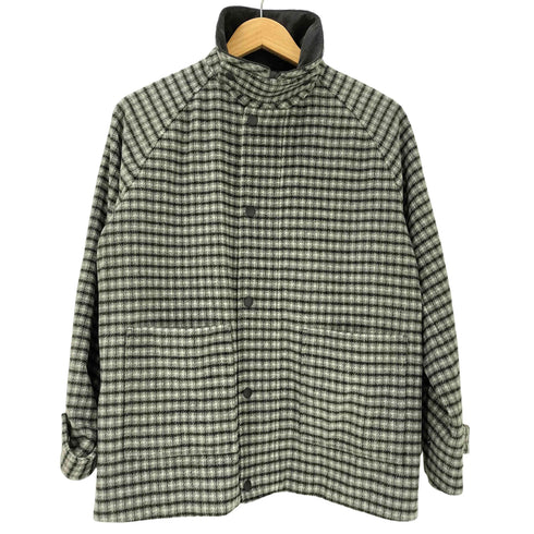 ビーミングバイビームス B:MING by BEAMS 23AW ガンクラブ チェック ウール ハンティング ジャケット 襟 コーデュロイ レディース import:S