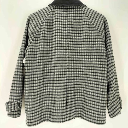 ビーミングバイビームス B:MING by BEAMS 23AW ガンクラブ チェック ウール ハンティング ジャケット 襟 コーデュロイ レディース import:S