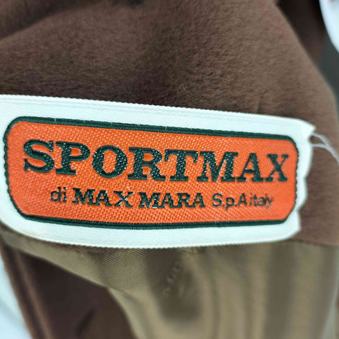 マックスマーラ MAX MARA SPORT MAX by イタリア製 比翼 ステンカラーコート レディース 40