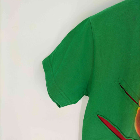 ダメージ加工 プリント デザイン Tシャツ メンズ JPN:M