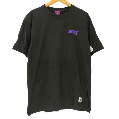 エフアールツー FR2 24SS NADESHIKO 撫子 狂兎色情兎 ウサギ 祭礼 バック グラフィック プリント S/S Tシャツ ブラック 京都 祇園祭 メンズ JPN:M