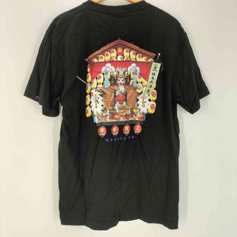エフアールツー FR2 24SS NADESHIKO 撫子 狂兎色情兎 ウサギ 祭礼 バック グラフィック プリント S/S Tシャツ ブラック 京都 祇園祭 メンズ JPN:M