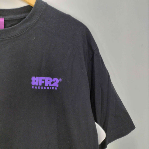 エフアールツー FR2 24SS NADESHIKO 撫子 狂兎色情兎 ウサギ 祭礼 バック グラフィック プリント S/S Tシャツ ブラック 京都 祇園祭 メンズ JPN:M