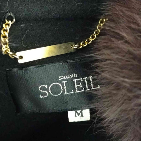 SOLEIL リアルファー コート レディース JPN:9号