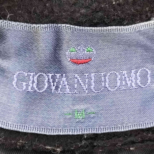 GIOVANUOMO ベロア フリース 短丈 比翼 ジップ ブルゾン メンズ JPN:M