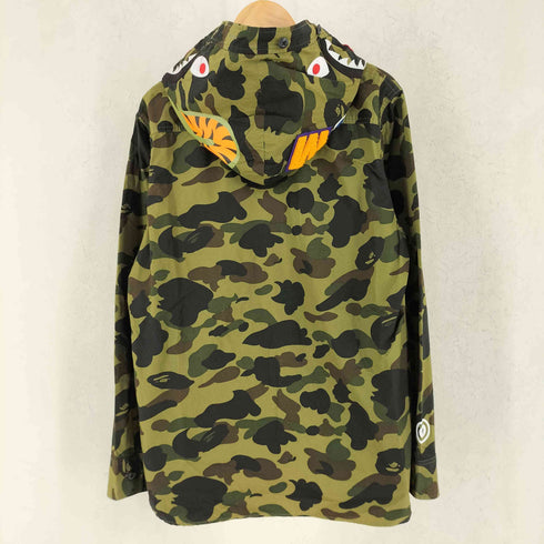 アベイシングエイプ A BATHING APE 1ST CAMO SHARK SHIRT HOODIE 1スト カモ シャーク シャツ パーカー メンズ XL