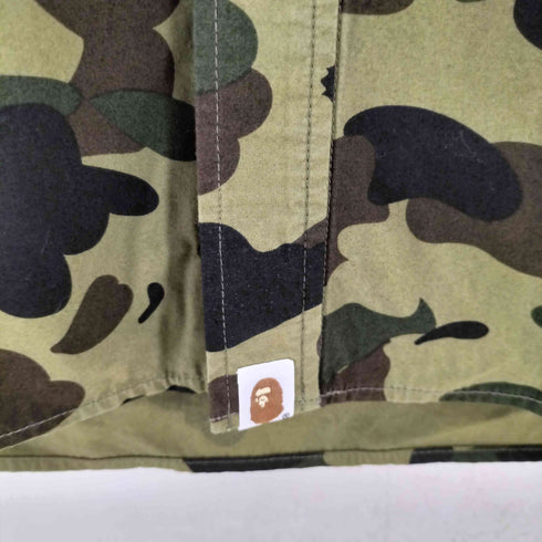 アベイシングエイプ A BATHING APE 1ST CAMO SHARK SHIRT HOODIE 1スト カモ シャーク シャツ パーカー メンズ XL