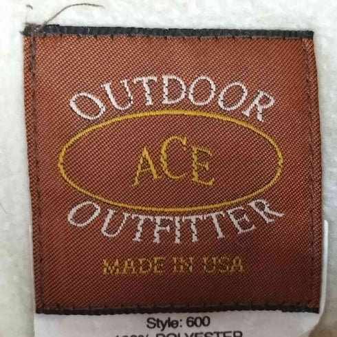 OUTDOOR ACE 80S~90S USA製 リアルツリーカモ フリース ジップブルゾン メンズ import:L