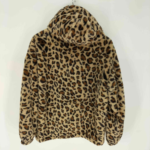 SHANGYIZHE レオパード 柄 ファー ジップアップ フーディ ジャケット レディース import:XL