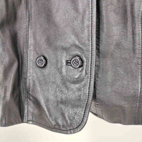 real leather テーラード リアルレザー ジャケット レディース