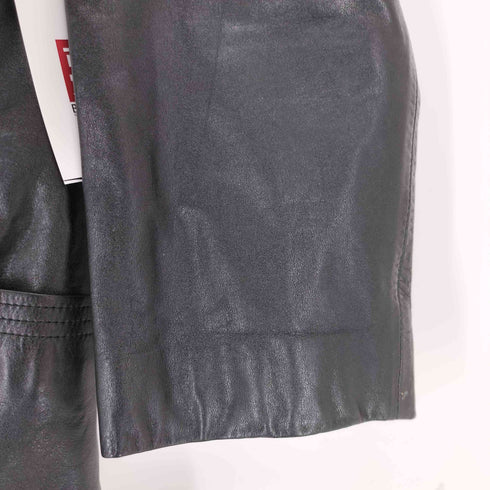real leather テーラード リアルレザー ジャケット レディース