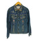GENERAL CLOTHING COMPANY 装飾 ラインストーン デザイン デニムジャケット メンズ import:L