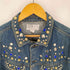 GENERAL CLOTHING COMPANY 装飾 ラインストーン デザイン デニムジャケット メンズ import:L