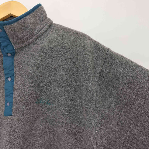 エルエルビーン L.L.Bean 90s ロゴ刺繍 バイカラー フリース スナップT プルオーバー メンズ