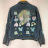 ICHIOKU JDS JEANS 総柄 平成 星 バタフリー ラメ デニムジャケット Y2K レディース