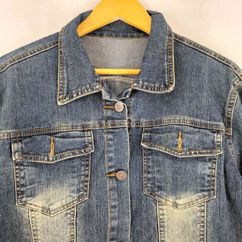 ICHIOKU JDS JEANS 総柄 平成 星 バタフリー ラメ デニムジャケット Y2K レディース
