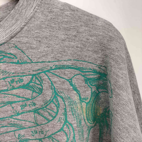 ヘインズ Hanes 00S Leslie Arwin レスリーアーウィン 人体骨格 スケルトン ボーン プリント スウェット メンズ 2XL