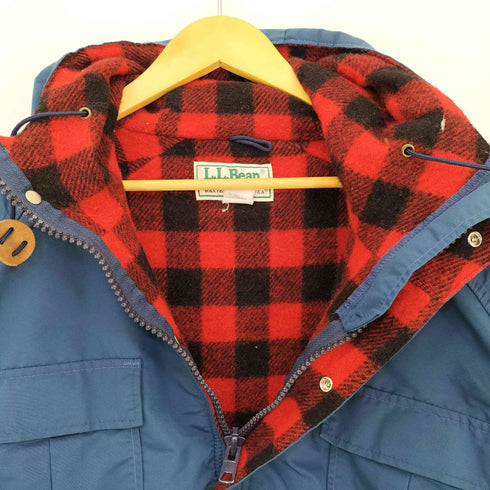 エルエルビーン L.L.Bean 80s~90s USA製 裏地バッファローチェック BAXTER STATE PARKER バクスター ステート パーカ メンズ import:L