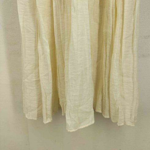 ザラ ZARA レースプリーツギャザーノースリーブワンピース レディース import:S