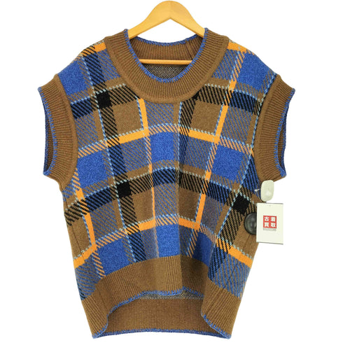 アダーエラー ADER error 21AW joyce knit vest チェック ニット ベスト メンズ A2