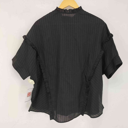 オズモーシス OSMOSIS シアース トライプ フリル ブラウス レディース ONE SIZE