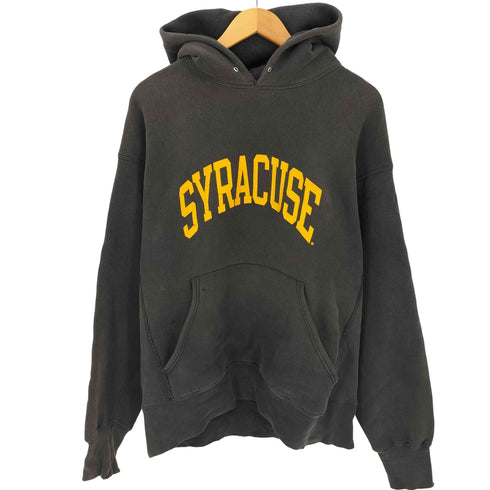 リー Lee 90s CROSS GRAIN SYRACUSE シラキュース カレッジプリント リバースウィーブ プルオーバー パーカー メンズ