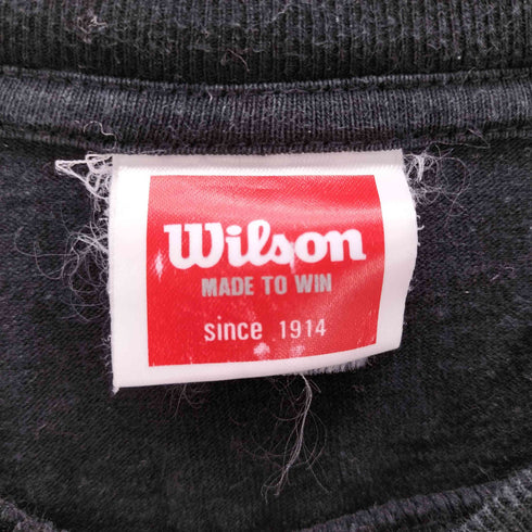 ウィルソン Wilson 90S バスケットボール プリント Tシャツ 裾 袖 シングル メンズ JPN:L