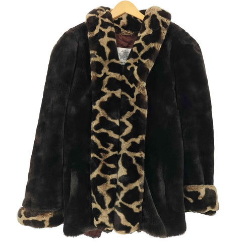 オレグカッシーニ Oleg Cassini USA製 フェイクファー ジャケット レディース L
