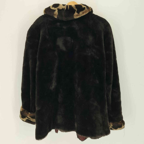 オレグカッシーニ Oleg Cassini USA製 フェイクファー ジャケット レディース L