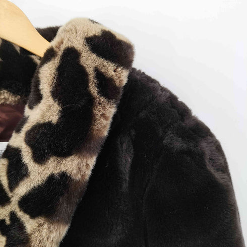 オレグカッシーニ Oleg Cassini USA製 フェイクファー ジャケット レディース L