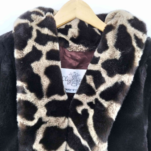 オレグカッシーニ Oleg Cassini USA製 フェイクファー ジャケット レディース L