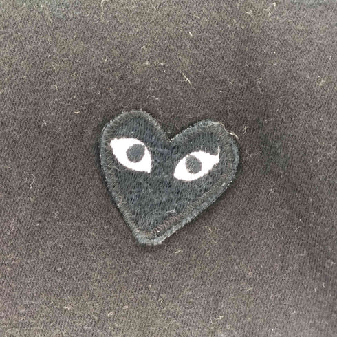 プレイコムデギャルソン PLAY COMME des GARCONS ブラック ハートワッペン Tシャツ メンズ L