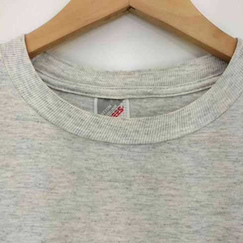 ジャージーズ JERZEES 90s USA製 アーティスト 両面 ラバープリント クルーネック 半袖Tシャツ メンズ import:L